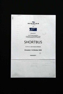 Shortbus - Sook-Yin Lee - Paul Dawson - PJ DeBoy - Jay Brannan - Presseheft