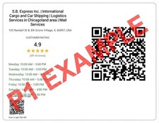 Customer Reviews Custom Google Review kit: QR Code, Business Name, Address, Current Rating, Hours