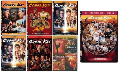 Cobra Kai Complete Series Season 1-6 DVD Brand NEW 65-Episodes Karate Kid 4-Film