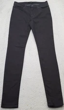 Joe's Skinny Jeans Womens Size 27 Black Denim Cotton Dark Wash 5-Pocket Design