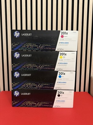 HP 201X Toner Set CF400X CF401X CF402X CF403X Original Neu Versiegelt !