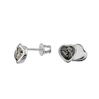 Cavill Silberohrringe Damen 0,6Ct Bernstein HerzföRmig 925 Silber