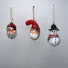 Three Christmas Tree Ornaments