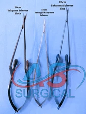 Kamiyama & Yasargil Micro Scissors Neurosurgery Bayonet Handle