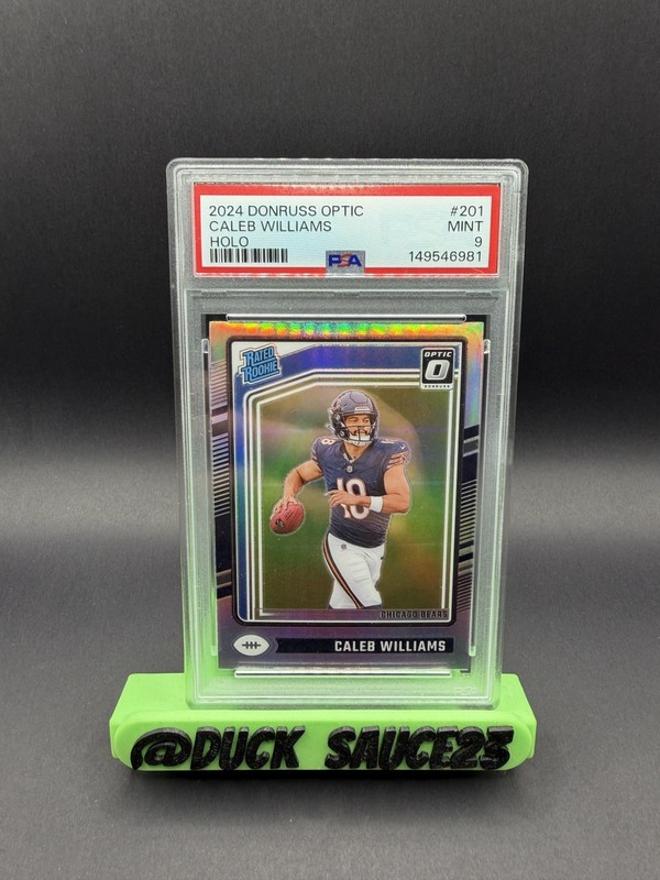 2024 Panini Donruss Optic Rated Rookie Caleb Williams #201 Holo Prizm (RC) PSA 9