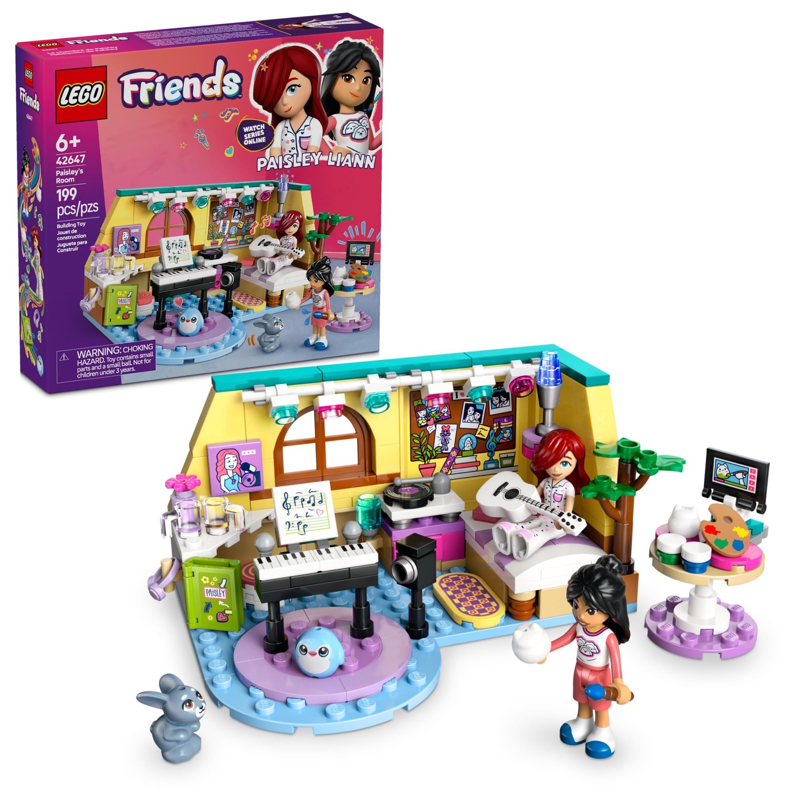 LEGO Friends Paisley's Room Building Toy - Pretend Play Set 