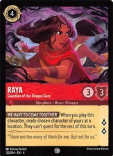 Raya Guardian of the Dragon Gem 122/204 Ursula's Return Disney Lorcana 017140