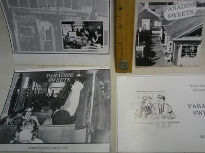 Vintage Ad photo lot 4 Paradise Sweets candy soda shop Greenport NY L.I. 1978