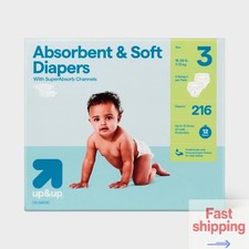 Disposable Diapers - up up  Size 3 Count 216