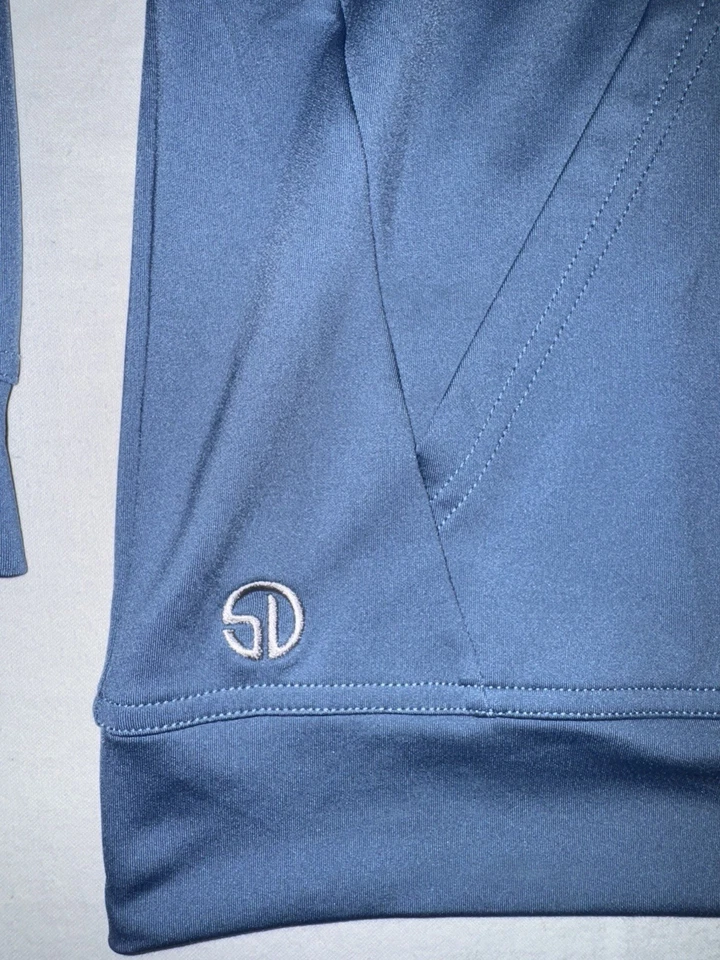 Sudadera con capucha de golf XL azul recto calce elástico para hombre “Santaluz” ¡NUEVA SIN ETIQUETAS! **Funciona pequeño Foto 2 de 4