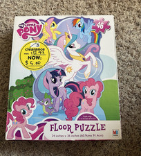 MB Puzzle My Little Pony Interlocking Cardboard Floor Puzzle, Ages 3