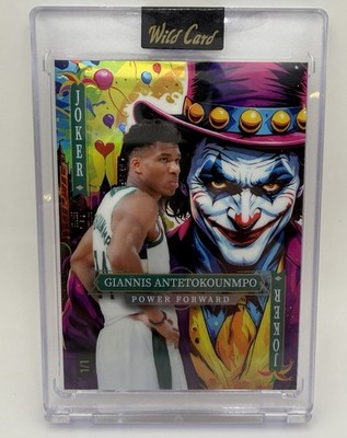 2025 Wild Card Jokers Wild Giannis Antetokounmpo 1/1 Basketball Power Forward