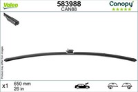 Wischblatt Scheibenwischer Canopy Valeo 583988 FüR Mercedes Klasse Sports Tourer