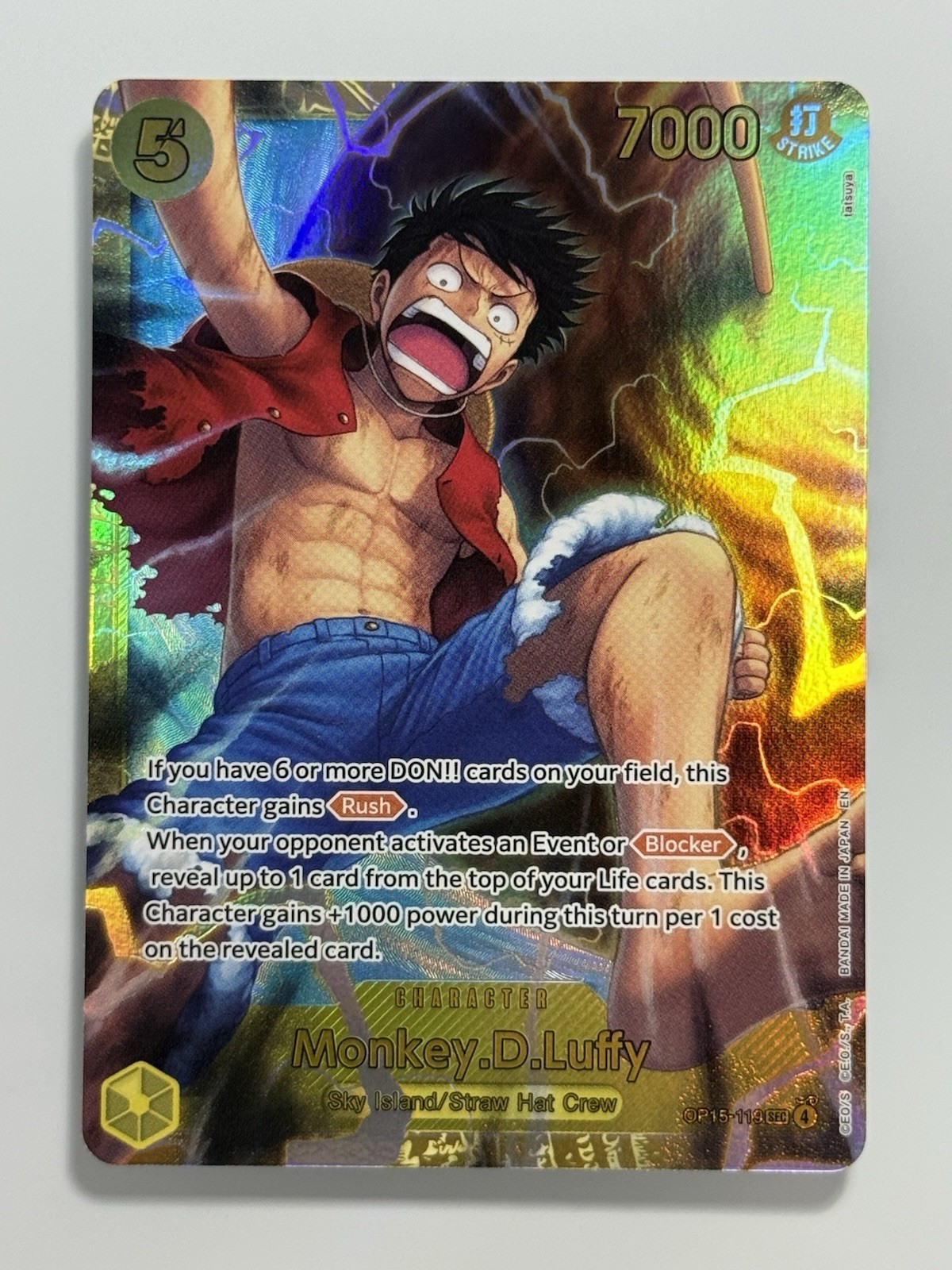 Monkey.D.Luffy 2026 Adventure on Kami's Island #OP15-119 Secret