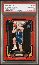 2023 PANINI PRIZM RUBY WAVE #171 HUNTER TYSON PSA 10