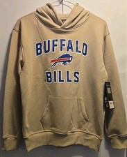 Youth Ultra Game Brand Buffalo Bills Hoodie Color Sand Size Large 14/16 NWT
