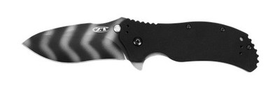 Zero Tolerance Knife ZT 0350TS Assisted Flipper Tiger Strip S30V USA