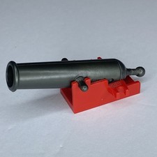 LEGO Cannon Red Base Dark Gray