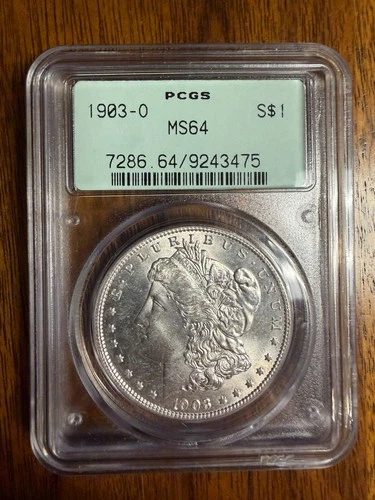1903-O 1903O $1 US Morgan Silver Dollar, PCGS MS64, Frosty, Free Shipping