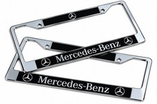 2pcs -mercedes-benz- License Plate Frames Heavy Duty Chrome Black Stainless 2pcs -mercedes-benz- License Plate Frames Heavy Duty Chrome Black Stainless