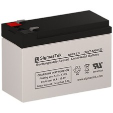 SigmasTek SP12-7.5 T2 SLA AGM Battery Replacement for Belkin Pro F6C525 UPS