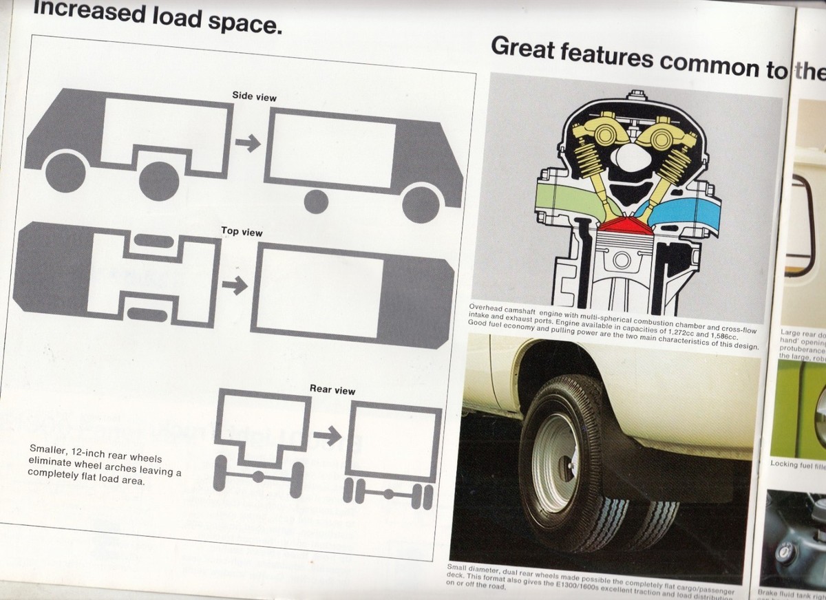 1978 MAZDA E-SERIES PANEL VAN & TRUCK RANGE 8p Brochure E1300