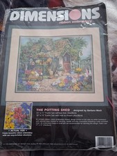 Dimensions The Potting Shed Ribbon Embroidery Kit