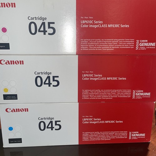 Genuine Canon Cartridge 045 Cyan, Magenta, Yellow LBP 610C Series MF630C