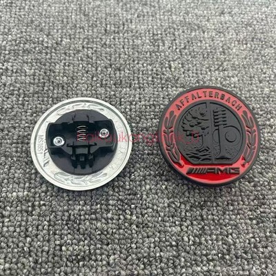 Black RED Affalterbach AMG Hood Badge Emblem For Mercedes C E S E63 S63S W212