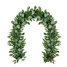 Artificial Eucalyptus Garland Leaves Vines Rattan Handmade Greenery Wall Decor
