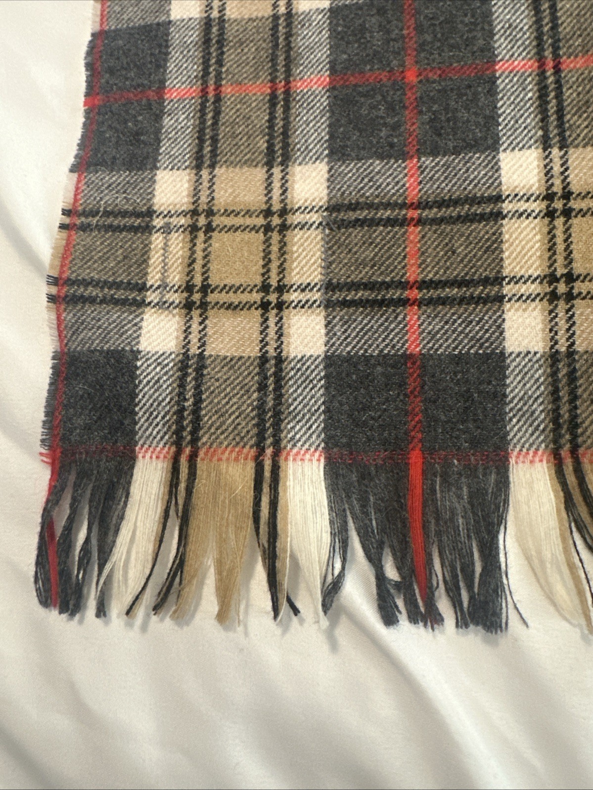 pendleton woolen mills vintage rectangle scarf bl… - image 5