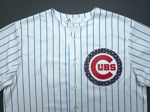 Majestic Mens Large Kris Bryant Cubs #17 Stars & Stripes Edition MLB Jersey - Picture 2 of 13