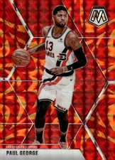 2019-20 Panini Mosaic #108 Paul George Red Prizm