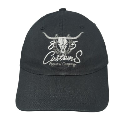 85 Customs Apparel Company Baseball Cap Black Small Adjustable Embroidered