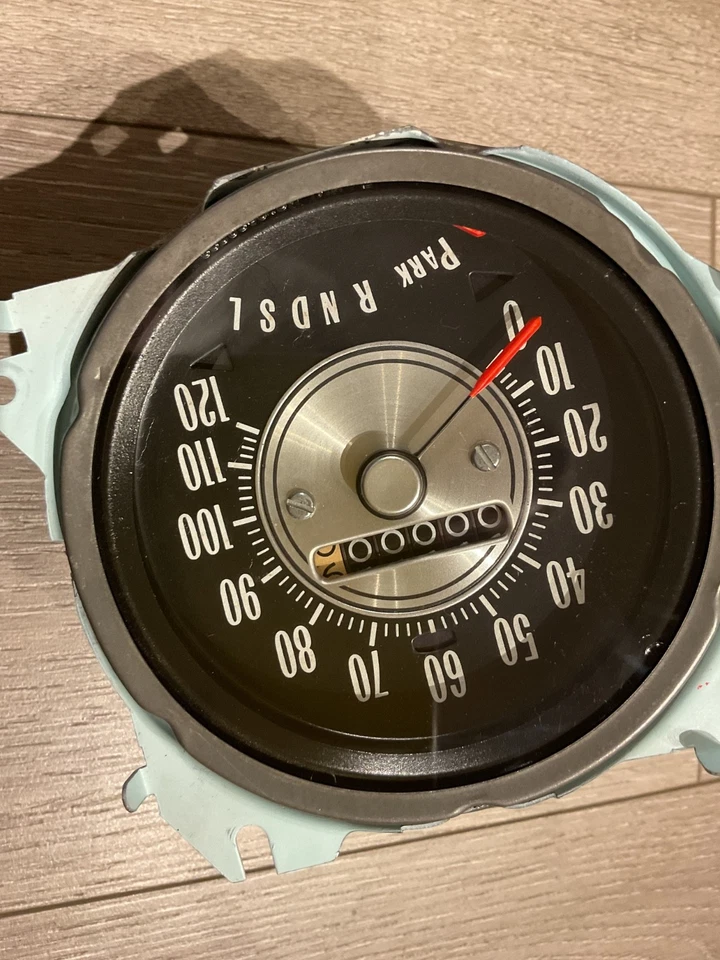 Oldsmobile Cutlass 442 1971 1972 cambio de columna velocímetro azul haz alto restaurado Foto 2 de 4