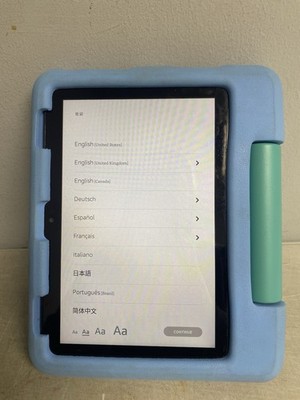 Amazon Kids Fire HD 8'' Tablet, 32GB, Used, Case Included In Bundle