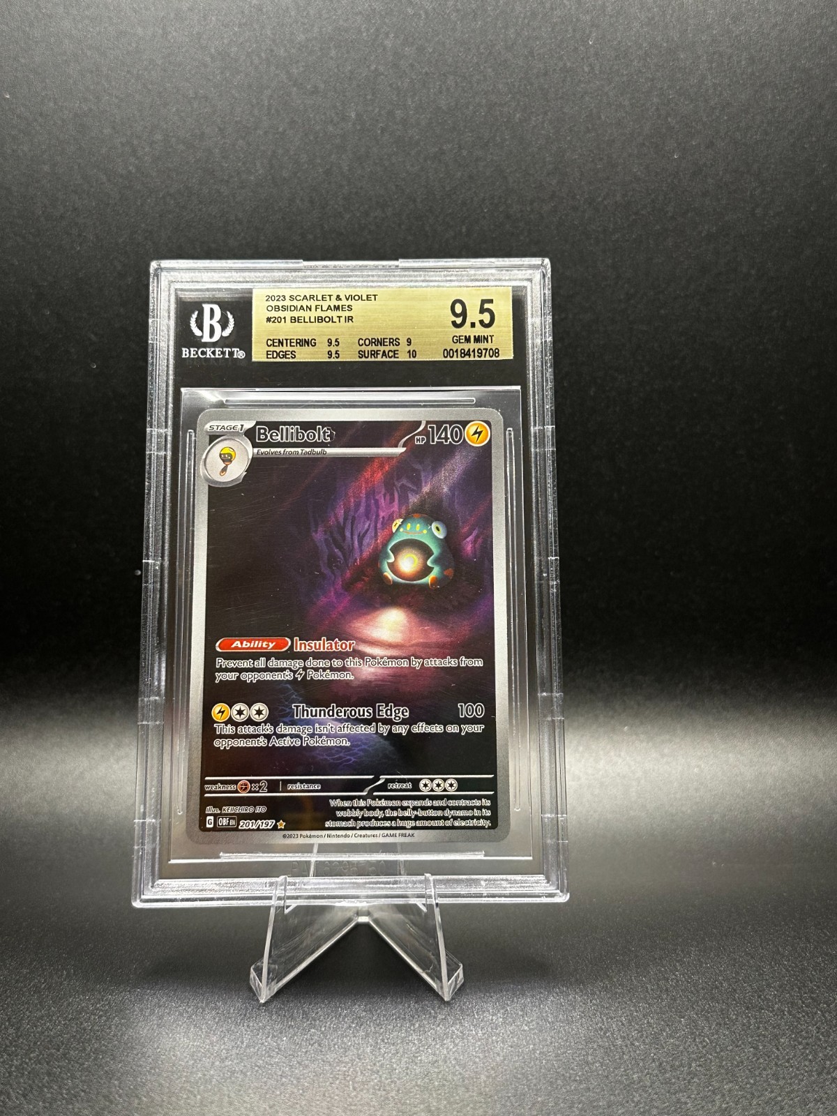 Pokemon Bellibolt Scarlet & Voilet: Obsidian Flames #201/197 IR
