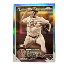 Kevin Kelly 2023 Topps Chrome Update #USC21 Sepia Refractor Rookie Card RC Rays. rookie card picture