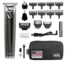Wahl Stainless Steel Lithium Ion 2.0 Slate Beard Nose Ear Trimmer, Rechargeable