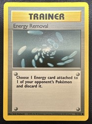 Energy Removal 92/102 Base Set Pokémon TCG Common Trainer