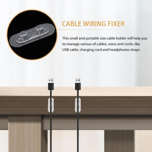 10 Pcs Drahtfixierer Kabel-Schreibtisch-Management Draht-Organizer Für Den - Afbeelding 4 van 12