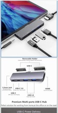 7 In 1 USB-C Docking Station Works- Grey