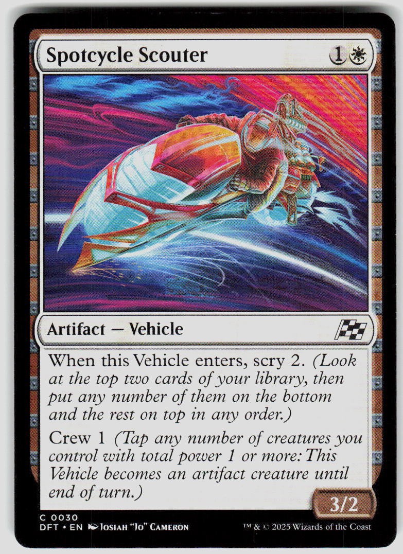 Spotcycle Scouter 30 Aetherdrift Magic the Gathering