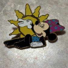Disney Sunshine Minnie Mouse Sun Summer 2004 Lanyard Pin Series Oficial Trading