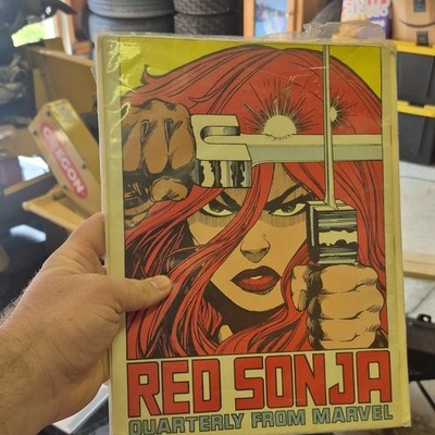 Red Sonja Marvel Comics Quarterly Poster by Frank Thorne - Unframed Wall Art