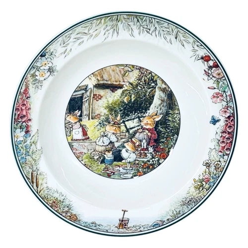 Villeroy & Boch FOXWOOD TALES Picnic Rim Cereal Bowl SIGNED Isabelle Von Boch