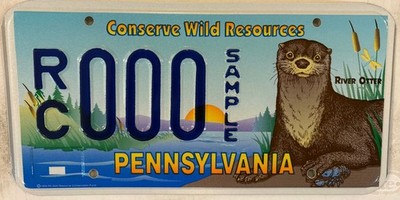 CONSERVE WILDLIFE CANADIAN OTTER license plate Wild River Zoo Mustelidae Furry