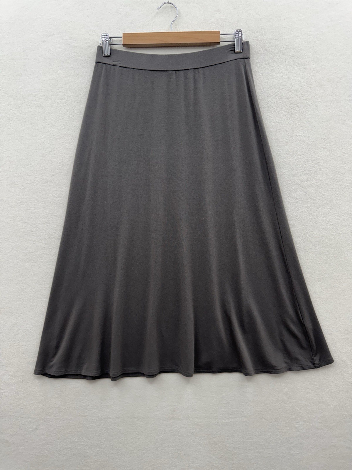 Eileen Fisher Women’s Small Petite Midi Knit Viscose Skirt Brown