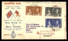 Mayfairstamps British Guiana FDC 1937 registered King George VI and Queen Elizab