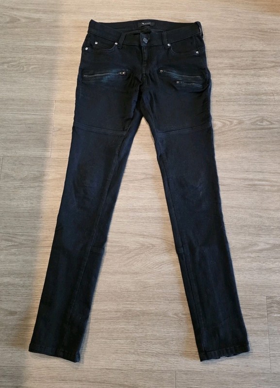 SAND Copenhagen Black Skinny Jeans With Ankle Zipper Size 27 Used See Photos